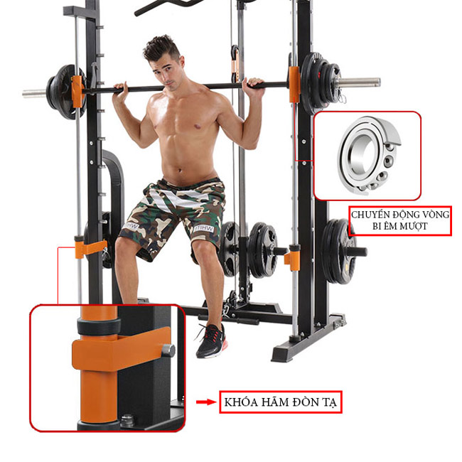 Chi tiết cấu tạo giàn tập tạ K8
