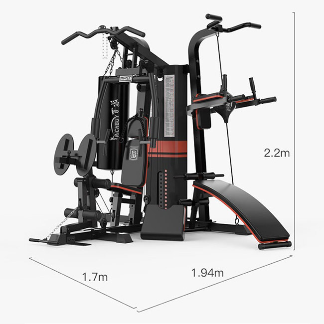 Kích thước bộ máy tập gym BP-806