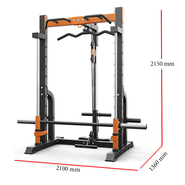 Kích thước bộ giàn tập tạ đa năng K8